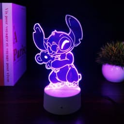 3D Illusion Stitch 7/16 Color LED Night Light Smart Touch Room Decor Bedside Night Light Birthday Valentine's Day Christmas Gift