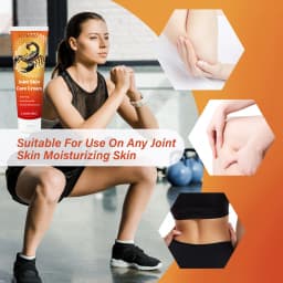 Joint Skin Care Cream with Scorpion Oil & Bee Venom – Extra Strong Moisturizer for Joint Stiffness.