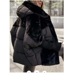 Autumn Winter Women Hooded Patchwork Warm Cotton Coat 2025 New Women Cotton Padded Jacket Oversize Outerwear Women Parka Coat