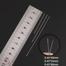 30pcs Metal Beading Needles For Beads Threading String Tambour/Jewelry Bracelet Necklace Making Pins Cord Tools Pins DIY