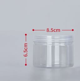 1PC Plastic Packing Bottle PET Clear Empty Seal Bottle Circular Bucket Storage Biscuit Jar Food Grade Sealed Cans Tank Container