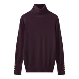YENKYE Autumn Women Long Sleeve Basic Turtleneck Knit Sweater Casual Pullover Knitwear