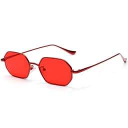 DOHOHDO Retro Metal Small Frame Sunglasses Men Women Vintage Square Black Pink Red Sun Glasses Fashoin Brand Eyeglasses UV400