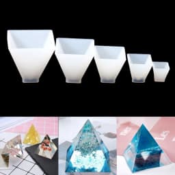 1Pcs Polygon Silicone Plant Specimen Mould UV Epoxy Square Rectangle Resin Mold for DIY Jewelry Making Accessories