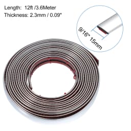3M/5M Exterior Car Chrome Body Strip Bumper Auto Door Protective Moulding Styling Trim Sticker 6MM 8MM 10MM 12MM 15MM 20MM 30MM