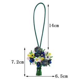 3D Beaded Patch Sequin Rhinestones Pearl Conch Cloth Patch Pendant Lanyard Decorative DIY for Bag Keychain Beading Applique