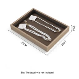 PU Leather Jewelry Display Tray for Drawer Counter Top Pendant Earrings Necklace Ring Organizer Bracelet Holder Storage Showcase