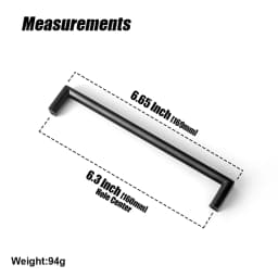 Goo-Ki Champagne Bronze Cabinet Pulls Black Cabinet Handles for Dresser,Wardrobe&Cupboard,Zinc Alloy Kitchen Cabinet Handles