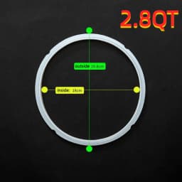 Electric Pressure Cooker/Instant Pot Silicone Sealing Ring, 3QT, 5QT, 6QT, 8QT, Pressure Cooker Gasket, Replace Rubber Seal