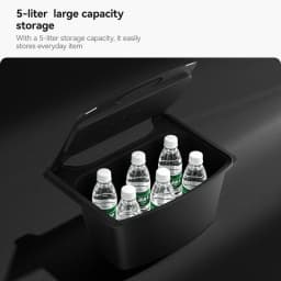 YZ For Tesla Rear Storage Box Model Y YL Juniper Tpe Center Control Seat Trash Can Organization Car Interior Accessories 2026