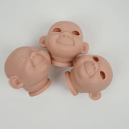 10-12 Inch Mini Reborn Doll Kit 3 Pieces Mini Triplet Unfinished Doll Parts With Body And Eyes