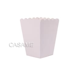 6pcs Rose Gold Pink Stiff Paper Mini Party Popcorn Boxes Pop Corn Candy/ Sanck Favor Bags Wedding Birthday Movie Party Tableware