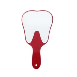 1PC Dental Mouth Mirror Tooth Shaped Mirror Handheld Unbreakable Plastic Makeup Mirror Dental Accessories Dentist Gift