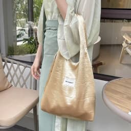 Simple Design Women's Vest Shoulder Bag Large Capacity Pearlescent Female Shopping Bags Commute College Girls Book Tote Handbags