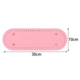 Handmade Oval Bottom for Knitted Bag PU Leather Pad Handcraft Bag Base With Holes DIY Crochet Bag Bottom Accessories