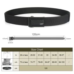 VATLTY Multifunctional Rigid Tactical Belt for Men Metal Automatic Buckle Casual Belt Stiff Work Belt Military Accessories