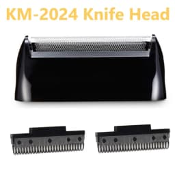 1Set Beard Shaving Parts Razor Blade Shaver Head For Mens Electric Shaver KM-2024 Razor Mesh Blade Net Original Replacement