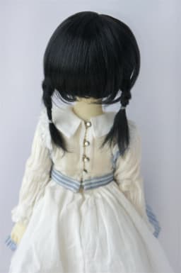 JD762 Natural curls Mid long doll wigs that can be tilted and self trimmed with bangs Full sizes Doll Accessories