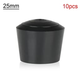 10pcs/pack Black Round Table Chair Foot Cover Rubber Chair Leg Caps Non-Slip Chair feet Pad Furniture Accessories