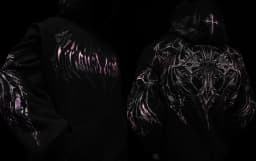 Breathedivinity Dark Wind Hooded Sweatshirt with Print - Unique Style Jacket for Retro Streetwear Hoodie