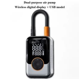Cordless Car Tire Inflator Portable Air Compressor, 150 PSI Air Pump with Pressure Gauge, for Bicycle Bikes Motorcycles Balls