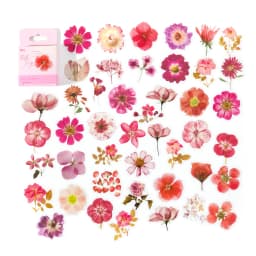 45Pcs Flower Language Series Boxed Pet Stickers Scrapbooking Ins Flora Label Diary Stationery Album Phone Journal Planner