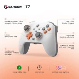 GameSir T7 Xbox Gaming Controller Wired Gamepad for Xbox Series X, Xbox Series S, Xbox One, with Hall Effect Joystick Trigger