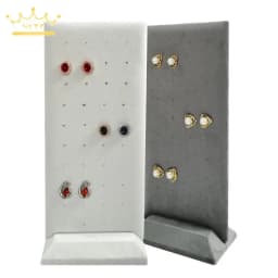 Earrings Display Orgnaizer 40 Holes High Quality Velvet Jewelry Rack Ear Stud Storage Holder for Home Dresser Multiple Colors