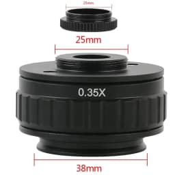 CTV 0.3X 0.35X 0.4X 0.5X 1X C-Mount Lens Adapter For Simul Focal Trinocular Stereo Microscope 38MM Interface Microscopio Camera