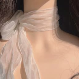 Folded Pure Color Long Scarf for Women Summer Season Decorative Hot Girl Youth Fashion Korean Style Rectangle Shape Scarf