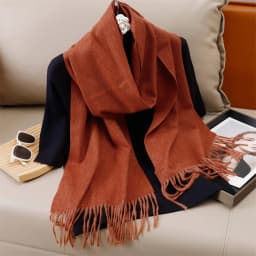 51Color Solid Women Winter Scarf Warm Thicken Cashmere Shawl Outdoor Tassels Pashmina Lady Wrap Windproof Scarves Fashion Luxury