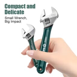 SATA 4/6/8/10inch Adjustable Drive Wrench Mini Small Big Spanner Wrench Adjustable Head Jaw Repair Tool Wrench Car