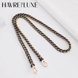 Cowhide Woven Chain Strap For rainer18, Leather Interwoven Shoulder Crossbody Bag Replacement Strap Handbag Accessories