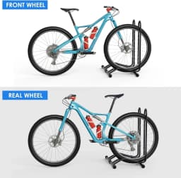 1/2/3 Bikes Stand for Storage, Bike Floor Parking Stand Bicycle Cycle Storage Locking Stand with Reversible Design, Bike Rack