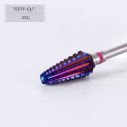HYTOOS Purple Tornado Bit 3/32 Carbide Nail Drill Bits Milling Cutters For Manicure Remove Gel Electric File Accessories