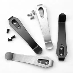 1pc Stainless Steel Folding Knife Back Clip DIY Making Accessories Pocket Waist Clamp Knives Tool Parts With 3pcs M2.5 Screws