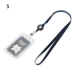 1Pc Cartoon Cat Card Holder Candy Color ID Card Sleeve Retractable Reel Lanyard Identity Credit Cover Case Bank Bus Card Case