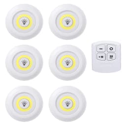 1/2/4/8/10 Super Bright LED Under Cabinet Light Wireless Remote Control Dimmable Wardrobe Night Lamp Home Bedroom Closet Kitchen