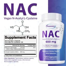 NAC Capsules - Enhances Immune, Promote Liver and Kidney Detoxification & Repair, Respiratory Health