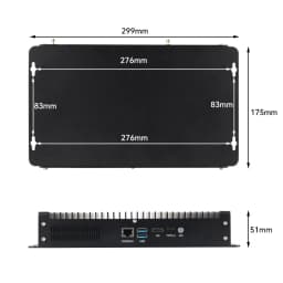 XCY X113 Industrial PC Firewall Router Gateway VPN Server Intel Core i5-1235U Processor 6x 2.5G Ethernet Support 2x 10G SFP+