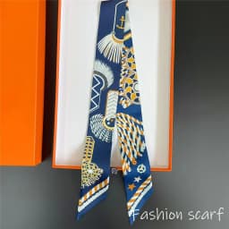 Luxury Long Scarf with Epaulet Design for Hermes Inspired Basket Bag Handle Styling Ins Trendy Accessory Free Shipping