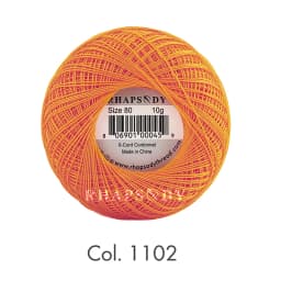 Rhapsody Premium Size 80 Cotton Crochet Thread 100% Egyptian Mercerized Singed 13 Colors 10G Tatting Needlepoint Bobbin Lace
