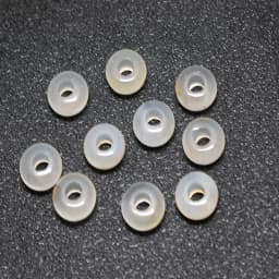 10Pcs Natural Crystal Agate Stone Big Hole Beads Abacus Spacer Beads Crafts Supplies for Jewelry Making DIY Bracelet Accessories