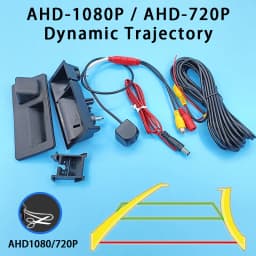 170 Degree AHD 1080P Car Rear Camera For Audi A4 B8 Q3 Q5 A5 A8 S5 A3 A6 C7 A7 Volkswagen Parking Backup Trunk Handle Camera
