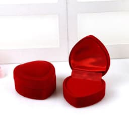 New Hollow Red Velvet Ring Box Couple Double Ring Bearer Box For Wedding Engagement Gift Favor Jewelry Organizer Packing Boxes