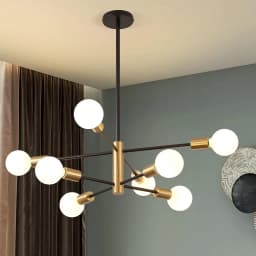 2/4/8 Heads Vintage Sputnik Ceiling Chandelier Lighting Ceiling Lamp for Bedroom Kitchen Living Room Pendant Light Fixture E27