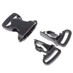 25mm 3 Way Three Point Side Release Buckle Quick Plastic Black Baby Carrier Accessory Car Seat Bag Webbing Backpack