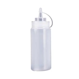 1PC White Plastic Squeeze Bottle With Cap Dispenser Bottle Bread Dessert Baking Accessory Cake Decorating Kitchen Gadget Tool
