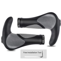WEST BIKING Ergonomic Bicycle Grip Lock-on Handlebar Cover MTB Mountain Cycling Anti-slip Handle Bar End Bike Accessories 1 Pair