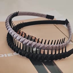 2pc Cute Plastic Black Brown Toothed Anti-skid Headband Women Girls Hair Bands Elegant Washface Hairband Hair Accessories